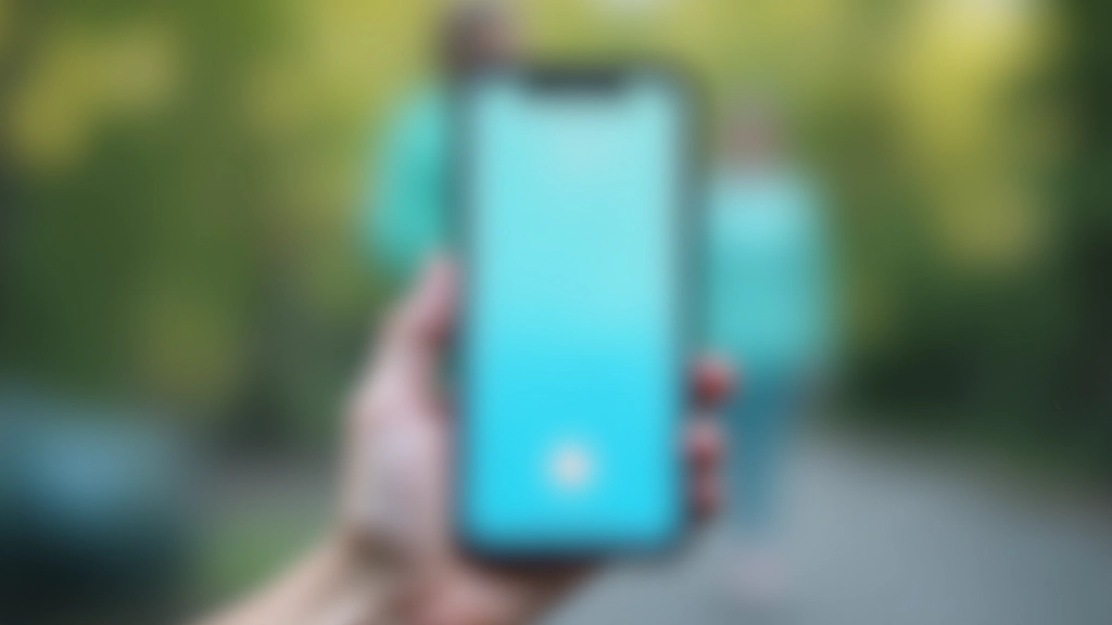 Gros plan sur l'écran d'une application de méditation avec interface épurée et bouton de lecture